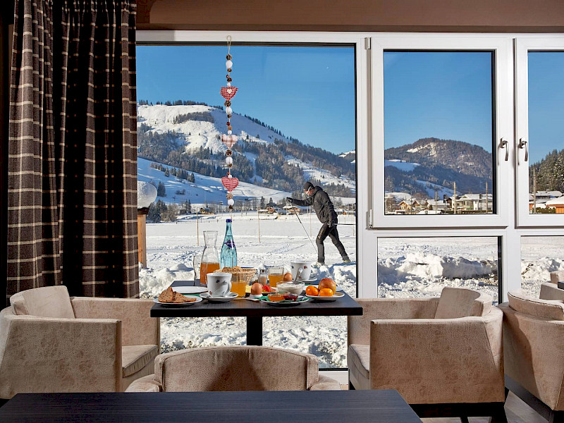 winter breakfast in the Fairhotel Hochfilzen